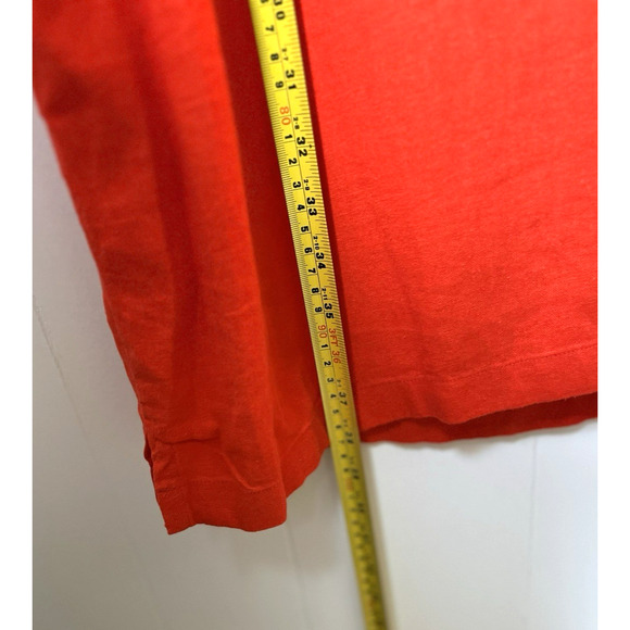 Croft & Barrow Linen Blend Shift Dress Large Sleeveless Red Embroidered New - Picture 4 of 11